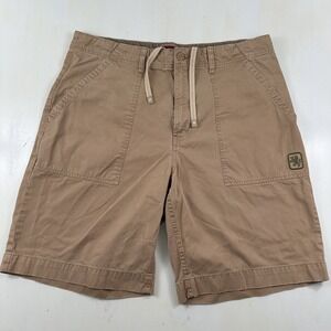Vintage TOMMY HILFIGER Shorts Men 36 Beige Utility Cotton Baggy‎ Hip Hop 90s Y2K